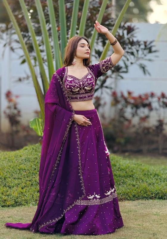 Tapi 322 chinon Bollywood lehenga choli market in Hyderabad